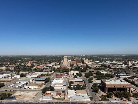Abilene,TX/An aerial view of Abilene, where multinational AI joint venture Stargate LLC is constructing a massive data center.