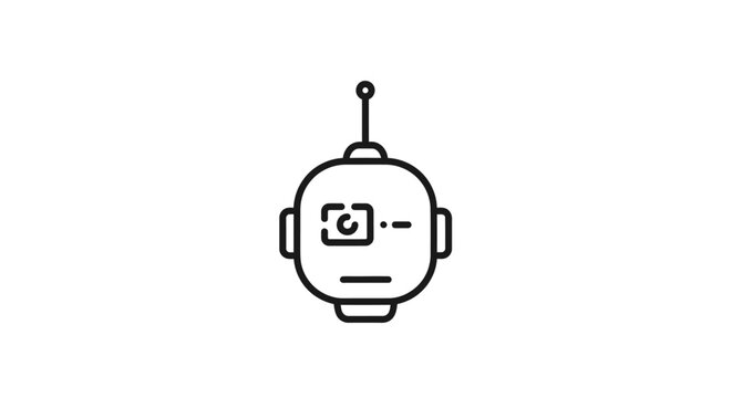 Robot Head With Antennae Device.