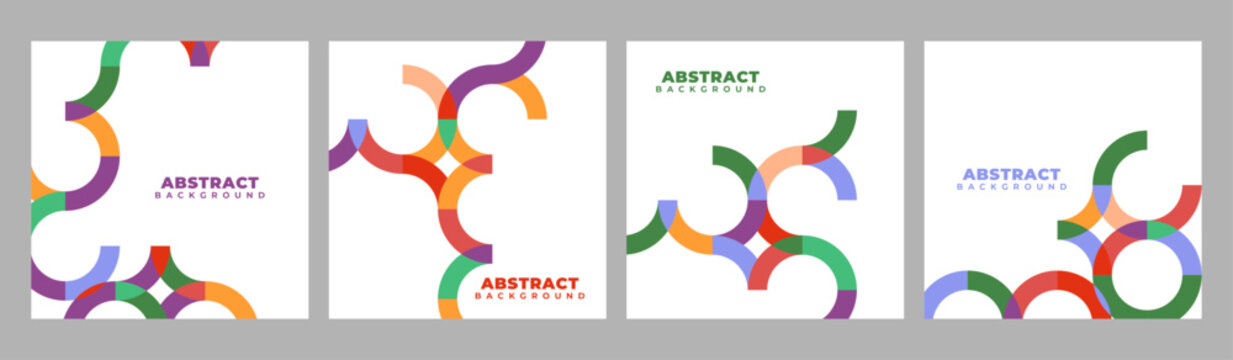 Abstract backgrounds with intersecting colorful circular lines and curves abstract background geometry colorful intersecting template minimalist creative wallpaper composition