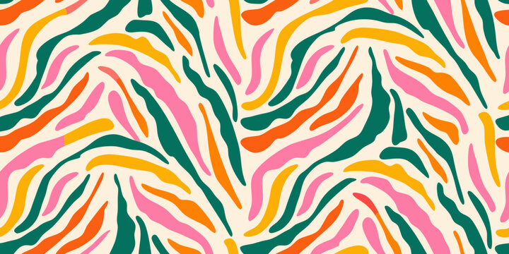 Colorful Zebra Stripe Pattern Vector Illustration stripes