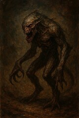 Fototapeta premium A horrible monster.