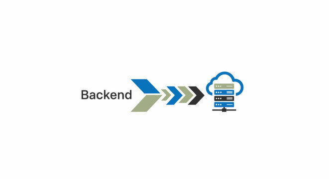 Backend server architecture design concept.