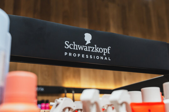 Almaty, Kazakhstan - August 03, 2025: Schwarzkopf Professional showcase