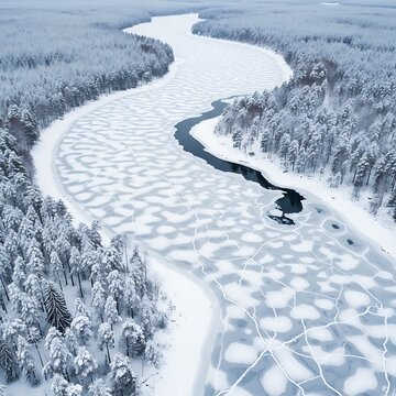 Snowboarder carving down snowy mountain slope.