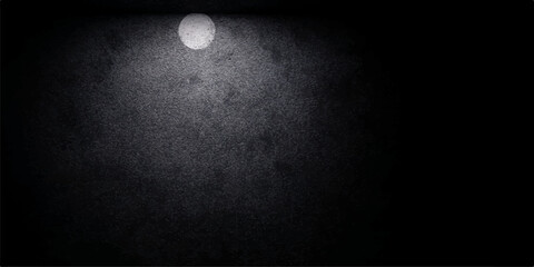 A bright full moon casts a luminous glow across the dark night sky, throwing a stark, natural light on the wall to pierce the black space of the lunar eclipse © MDNUR