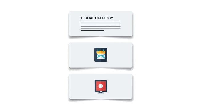 Digital catalogue with computer chips.
