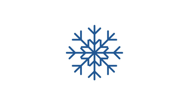 Blue Snowflake Ice Crystal Winter.