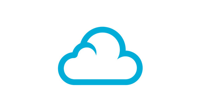 Cloud icon symbol weather forecast.