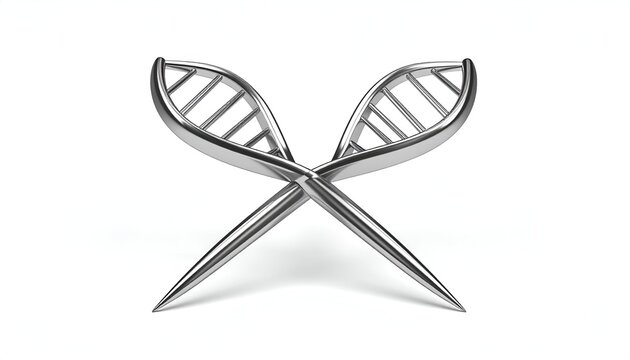 Abstract DNA Structure - A Symbolic Representation of Genetic Science.
