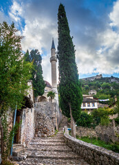 Obraz premium Pocitelj is an old historical settlement of oriental-Mediterranean character located in the Neretva River valley in Bosnia and Herzegovina