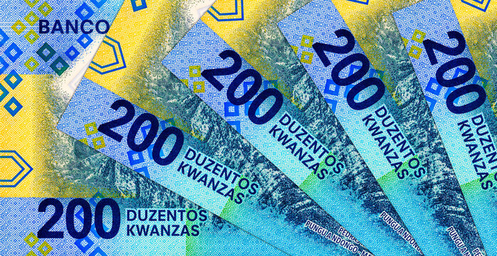 Angolan 200 Kwanzas banknote, featuring the scenic landscape of Pedras Negras de Pungu a Ndongo in Malanje province. Angolan money.