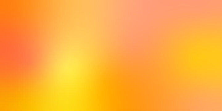 Bright, colorful abstract background design with glowing orange and yellow wave patterns and blurred light textures. Colorful attractive background for electronic devices. Gradient mesh painted in dif