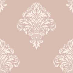 Obraz premium Damask modern seamless pattern element. Vintage classical old fashioned damask ornament, seamless texture for wallpapers, textile.
