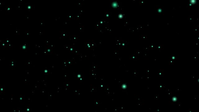 Abstract glowing particle loop motion background 4K