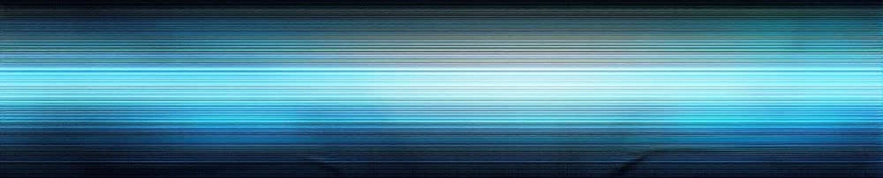 Abstract futuristic animation of stylized female eyes appearing on a digital screen. Glowing blue neon background with retro monitor scanlines and glitch effect. Artificial intelligence concept with c