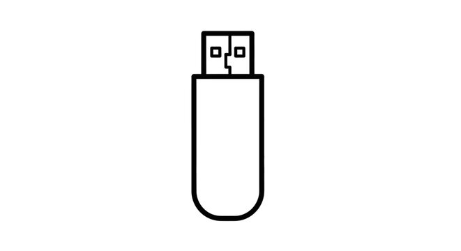 USB flash drive, technology, data storage, computer accessory, simple icon