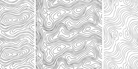 Naklejka premium Abstract Wave Pattern In Black And White Seamless Repeating Design abstract design abstract illustration