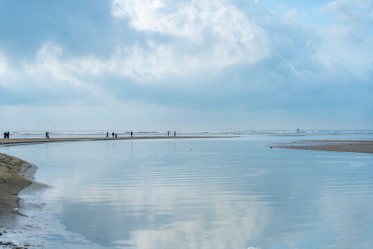 Beautiful landscape of Inani Beach, located in Cox's Bazar, Bangladesh. 