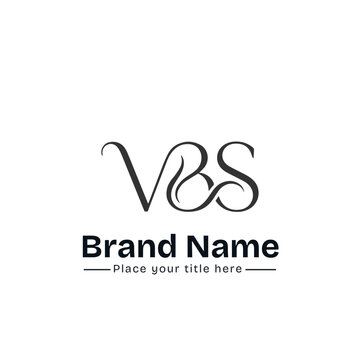 Luxury Letter VBS Monogram Logo Design with Elegant Interlocking Script Lines for Corporate Brand Identity, Premium Fashion Boutique, Hotel Crest, and Creative Business Initial