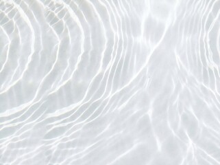 Fototapeta premium Minimal White Water Surface with Natural Light Reflections