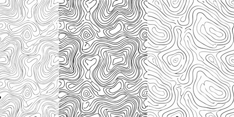 Obraz premium black and white abstract line pattern on white background minimalist seamless artistic