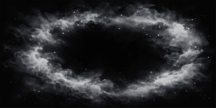 An explosion of space creates a dramatic dark cloudscape where a stormy blue sky meets an overcast thunderstorm