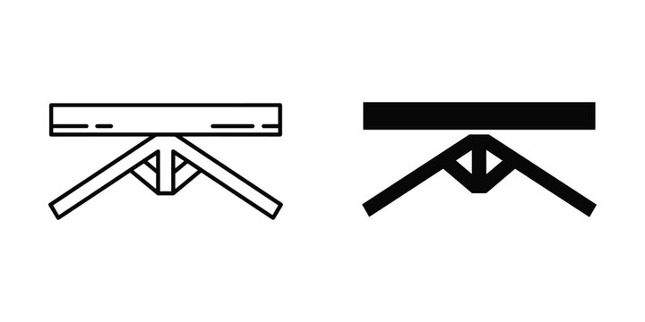 Abstract minimalist geometric shapes representing stability and structure in a clean graphic design