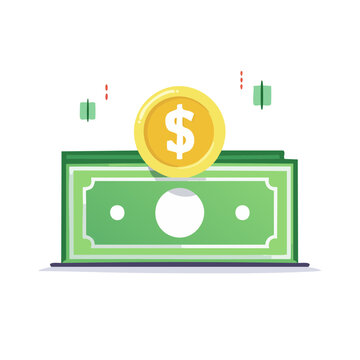 Dollar Bill and Coin Icon