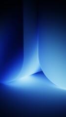 Fototapeta na wymiar Gradient geometric background with tall arc and radiant blue center