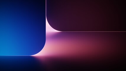 Gradient geometric background with magenta band and dark blocks