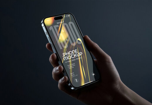 Realistic Mobile Phone Screen Mockup Presentation
