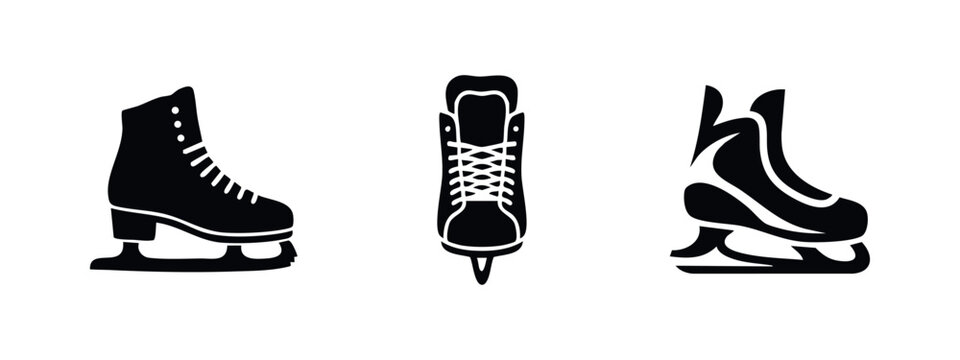 Figure Skating Icons: Skates and Blade