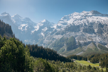 Fototapeta premium view of the mountains from above