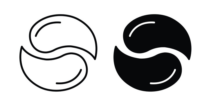 Under the eye patches icon and symbol series vector illustration