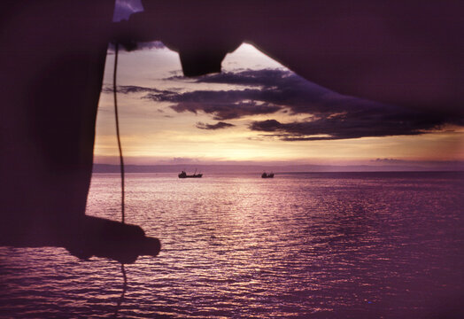 Sonnenuntergang an der K&uuml;ste von Tagbilaran City auf Bohol