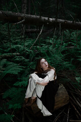 Naklejka premium Mystical woman