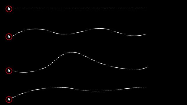 Multiple route paths A to B navigation journey system dotted direction lines vector design. animation