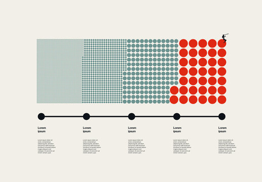 Business Investment Growth Infographic Template with Minimal Illustration