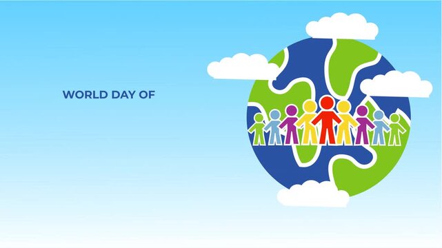 Diverse people join hands around planet earth in a celebration of international day of friendship on july 30. Suitable for global unity concepts.