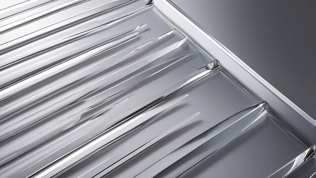 Dynamic Diagonal Composition Of Floating Frosted Glassmorphism Bars