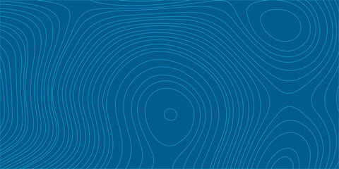 Blue topographic map contour lines abstract background with geographic terrain pattern for minimal tech design vector. Smooth, organic contour lines, topographic map or geographic terrain © Creative Lis