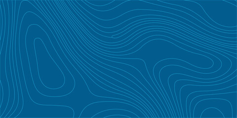 Blue topographic map contour lines abstract background with geographic terrain pattern for minimal tech design vector. Smooth, organic contour lines, topographic map or geographic terrain © Creative Arts