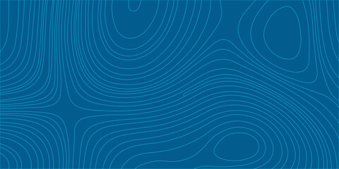 Blue topographic map contour lines abstract background with geographic terrain pattern for minimal tech design vector. Smooth, organic contour lines, topographic map or geographic terrain © Creative Lis
