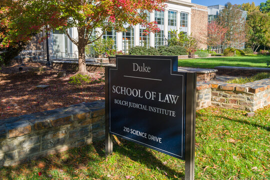 Duke University School of Law and the Bolch Judicial Institute on the Campus of Duke University