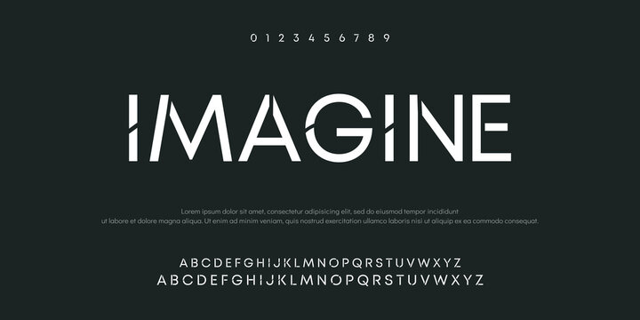 Creative modern technology alphabet fonts. Abstract typography urban sport, techno , fashion, digital, future creative logo font. vector illustration