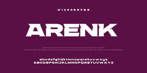 Modern Bold Font. Sans Serif Font. Regular Italic Uppercase Lowercase Typography urban style alphabet fonts for fashion, sport, technology, digital, movie, logo design, vector illustration © Abdullah