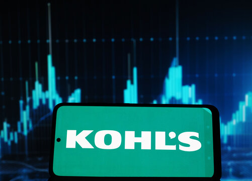 In this photo illustration,  Kohl's Corporation logo seen displayed on a smartphone.