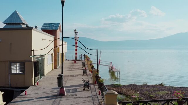 Ajijic Mexico Boardwalk Lake Chapala Scenic View Jalisco Coastal Town
