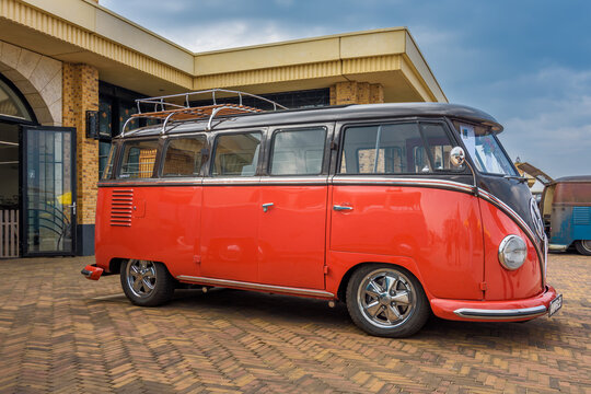 Vintage VW Transporter at he Aircooled classic car show 2026 in Scheveningen, Netherlands