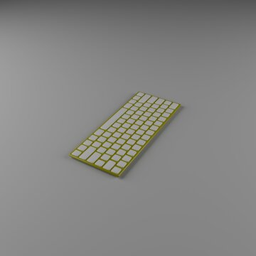 Teclado inform&aacute;tico sin rotulaci&oacute;n en m&uacute;ltiples colores